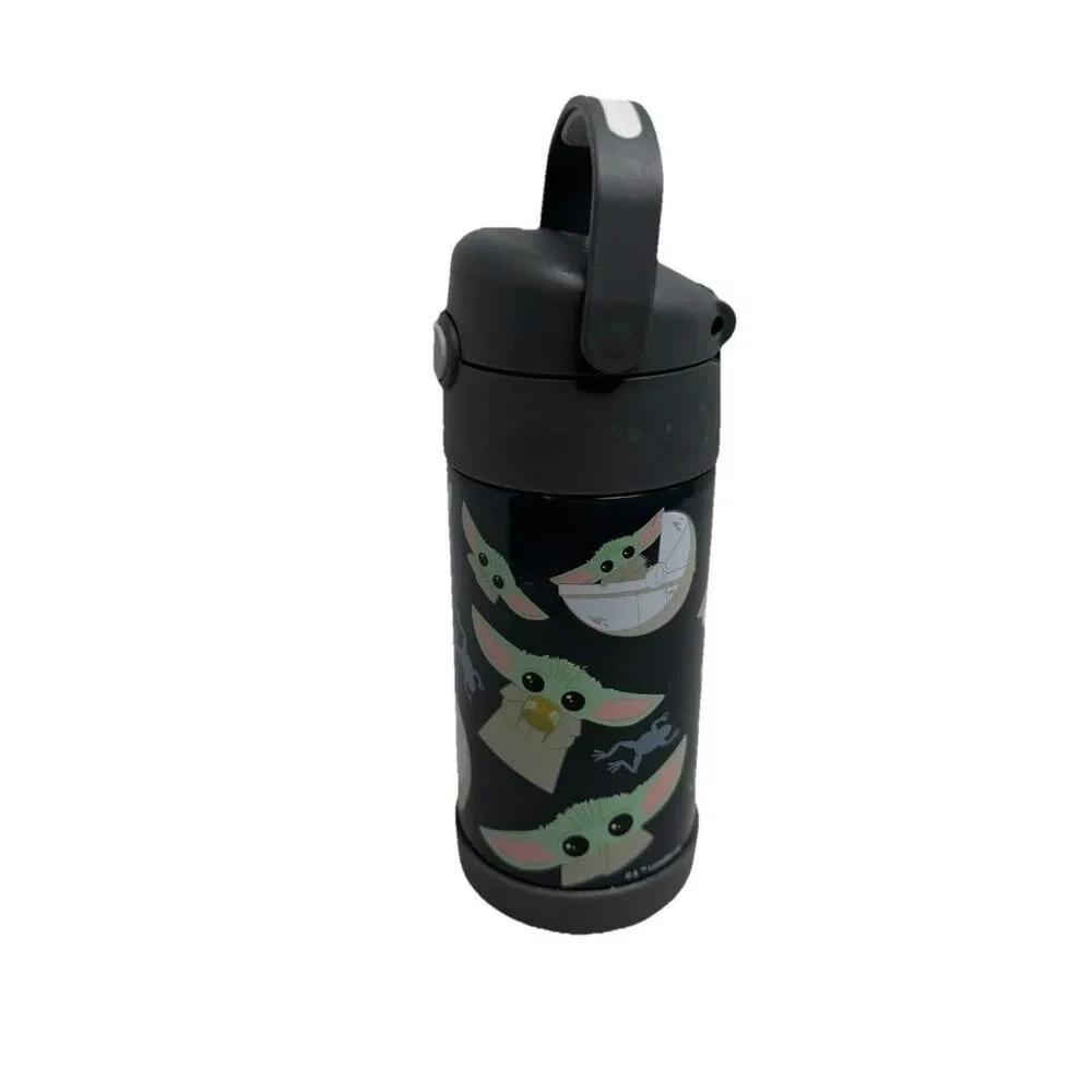 Thermos Kids 10 oz Grogu Baby Yoda Bottle Flip Top Star Wars Handle BPA Free